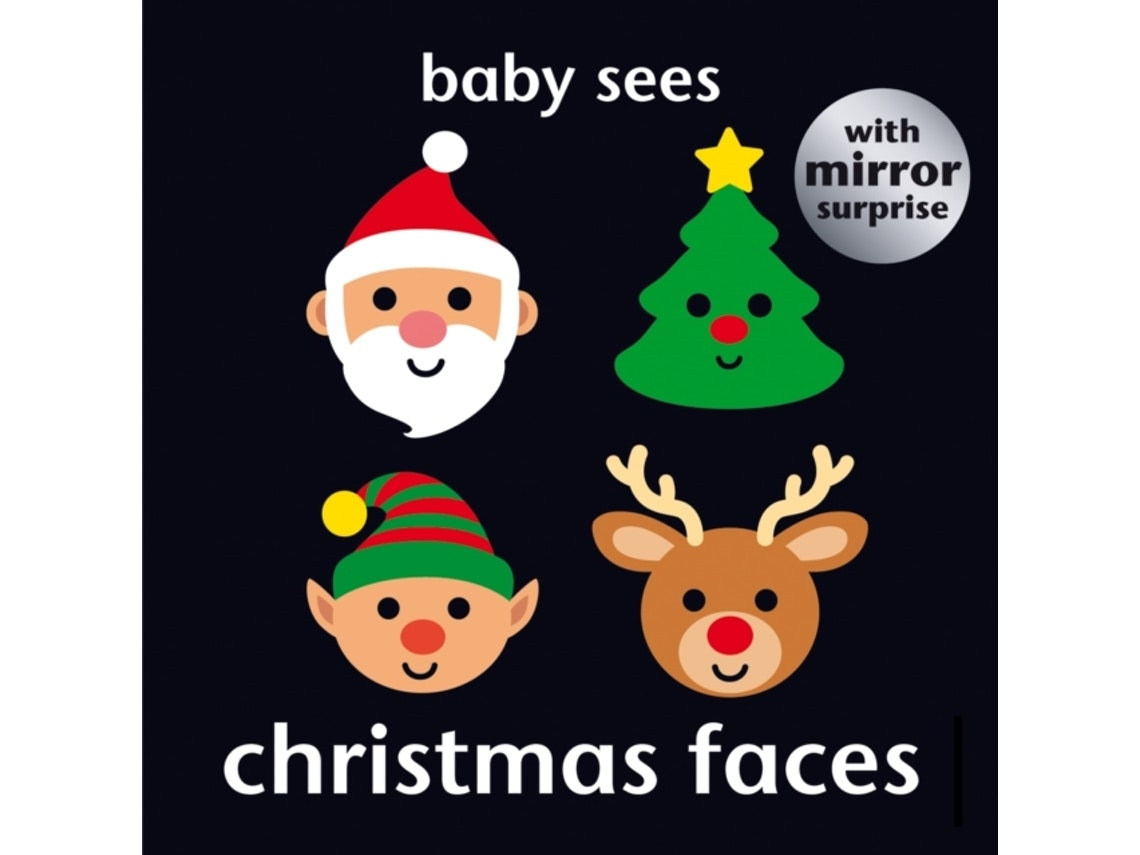 Baby Sees: Christmas Faces de Angela Hewitt (Inglés)