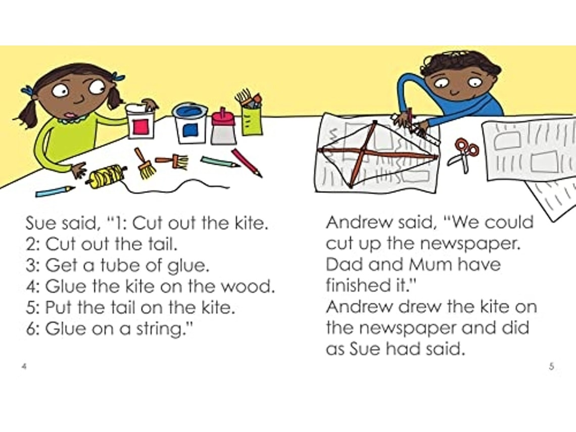 Andrew and Sue Make a Kite de Kath Beattie (Inglés)