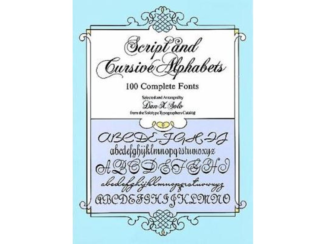 Script and Cursive Alphabets de Dan X. Solo (Inglés)