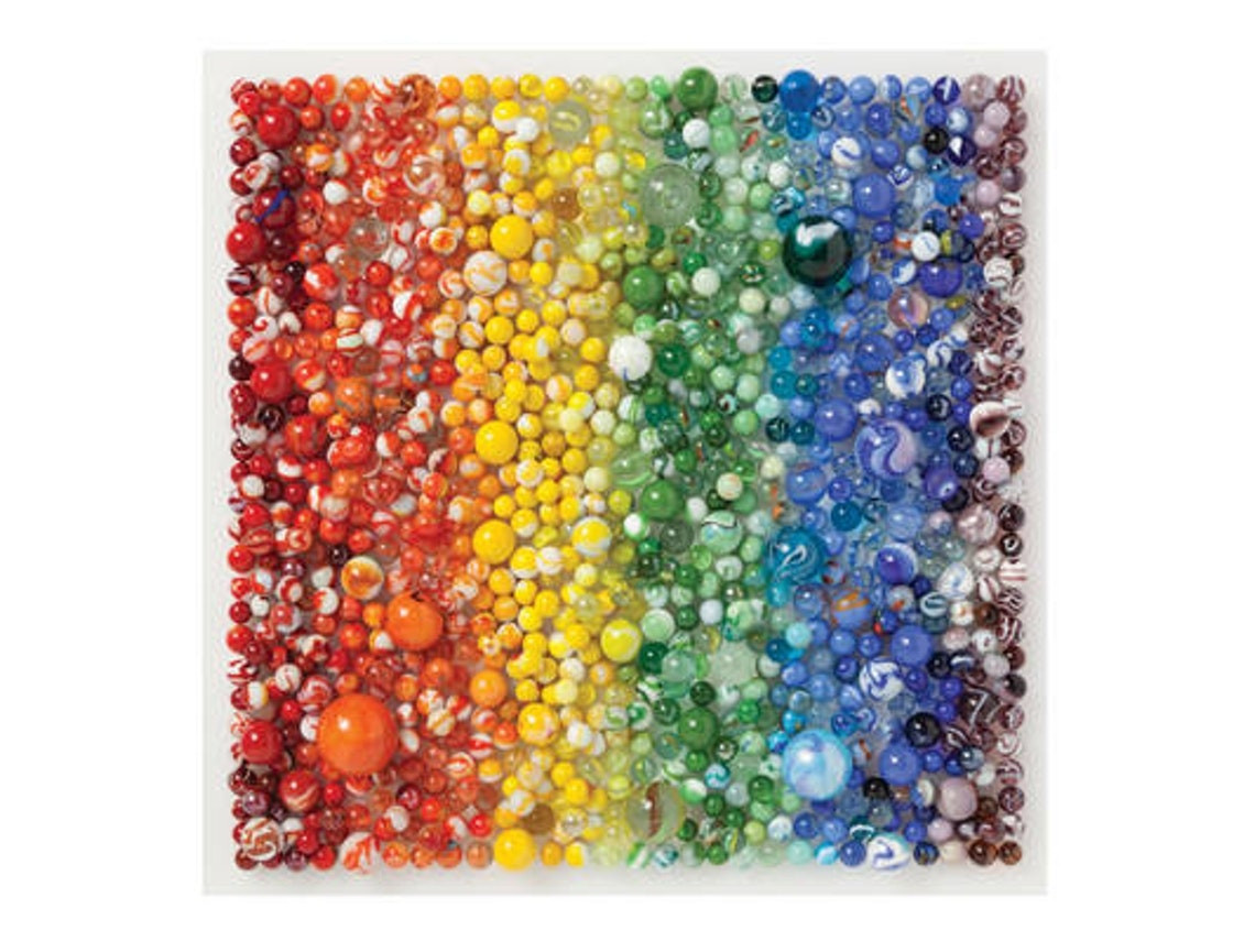 Rainbow Marbles 500-piece puzzle by Julie Seabrook Ream (English)