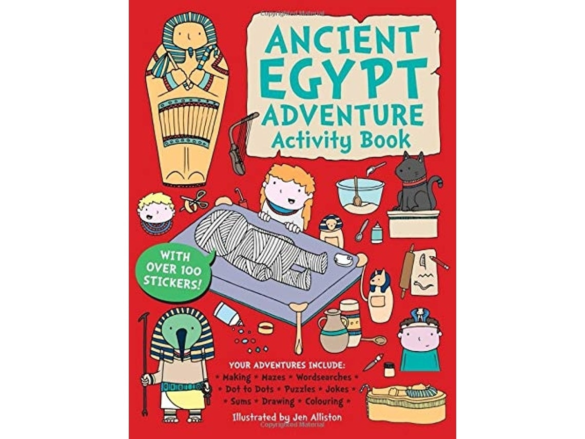 Ancient Egypt Adventure Activity Book ilustrado por Jen Alliston (Inglés)