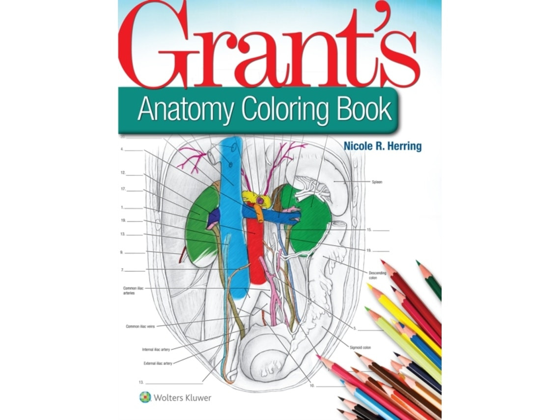 Grant's Anatomy Coloring Book de Nicole R. Herring (Inglés)