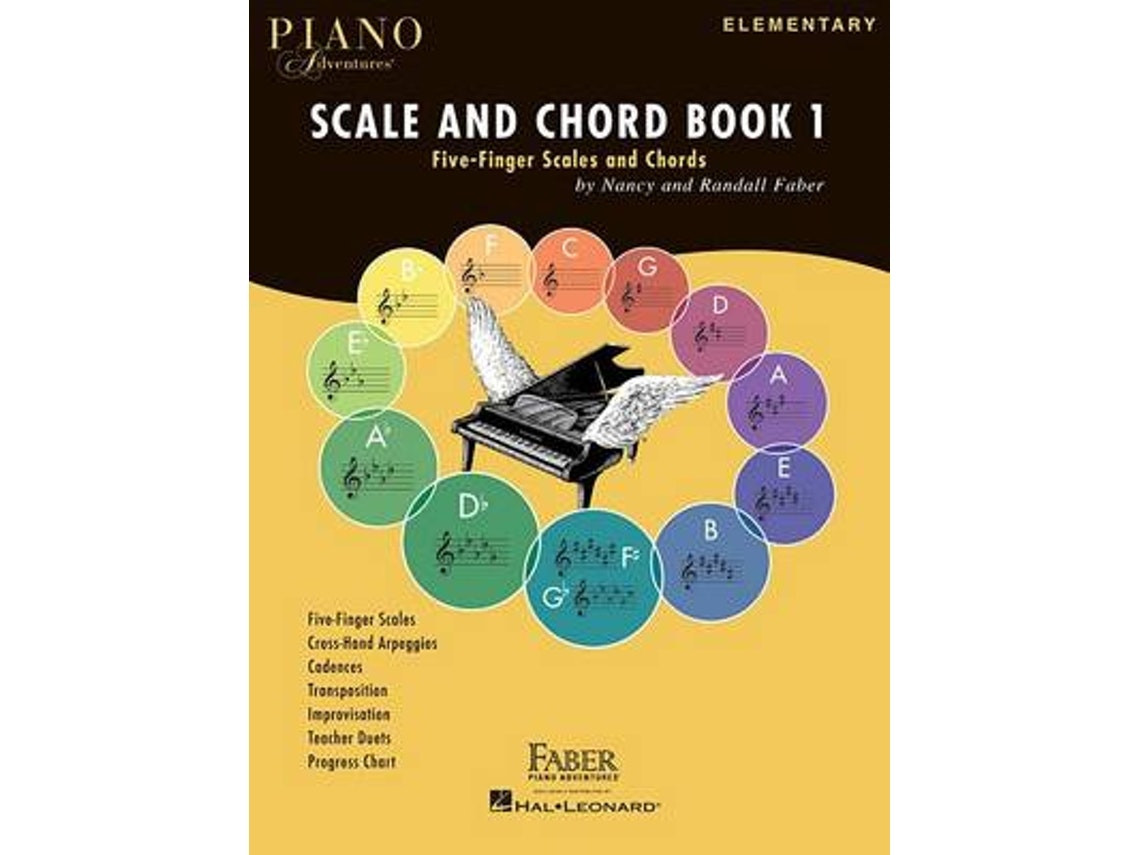 Piano Adventures Scale and Chord Book 1 by Nancy Faber and Randall Faber (English)