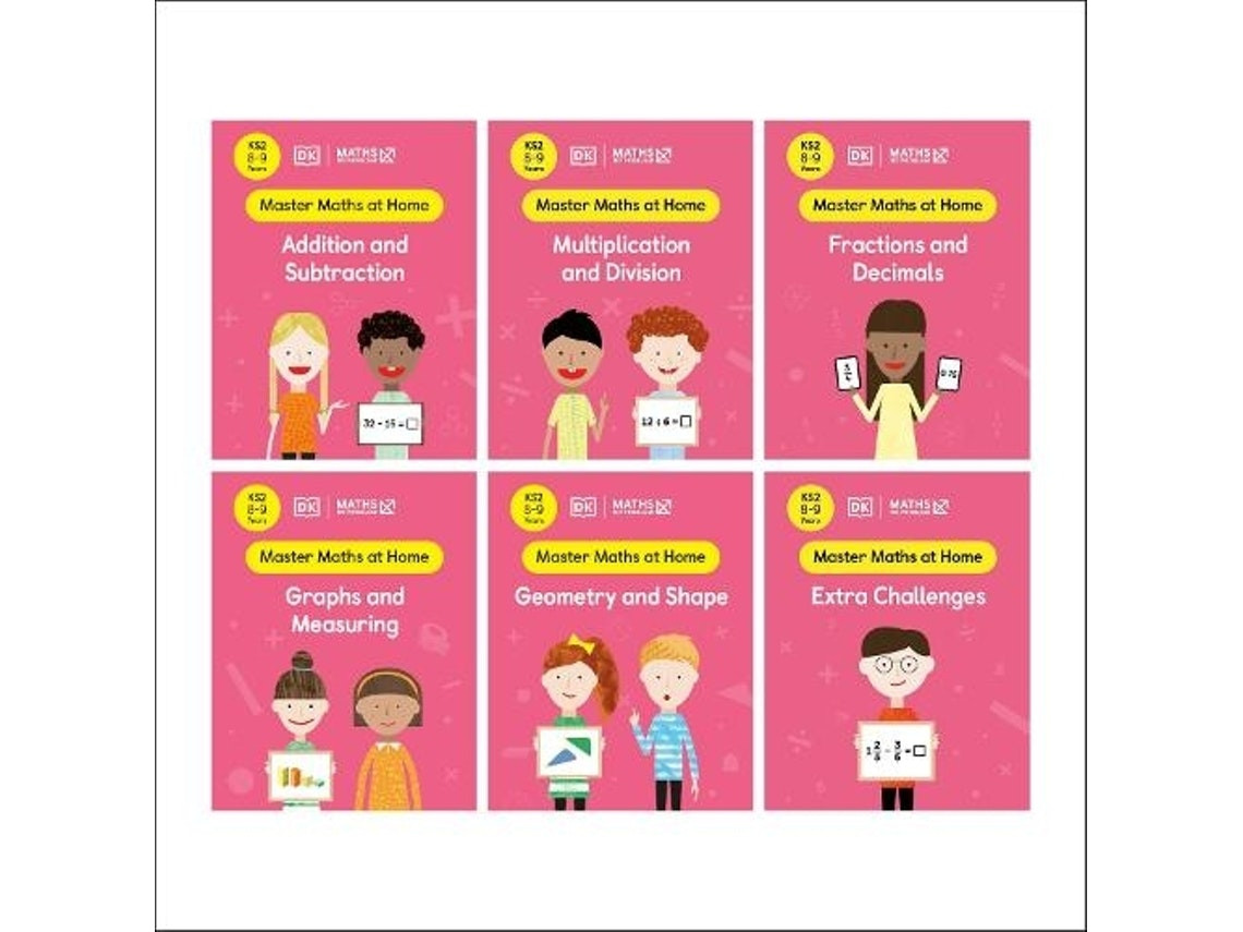 Colección de 6 cuadernos de matemáticas de Maths - No Problem! (Inglés)