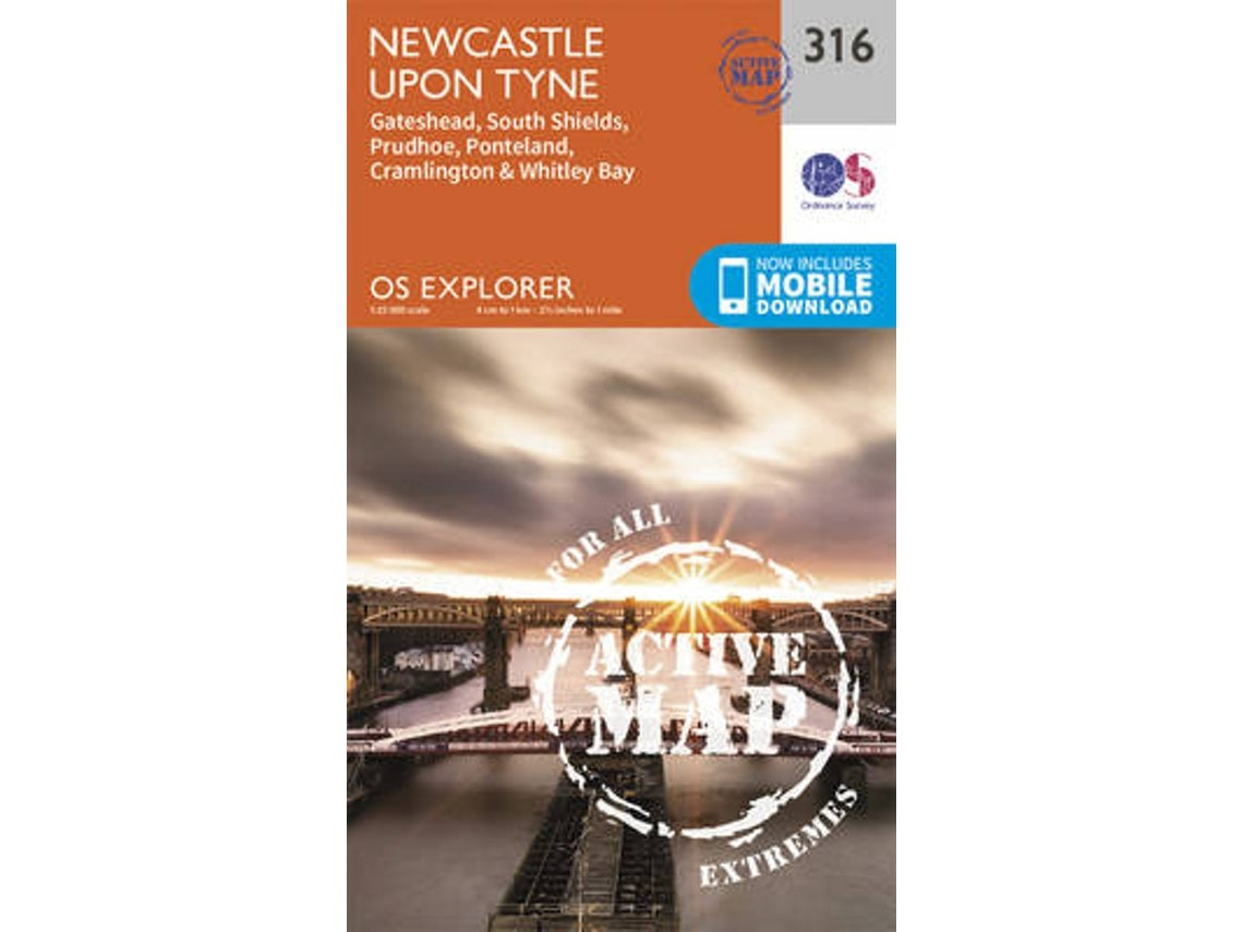 Newcastle upon Tyne by Ordnance Survey (English)