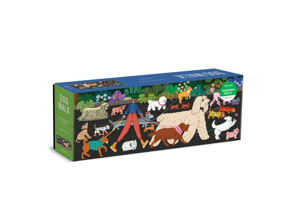 Puzzle panorámico Dog Walk de Galison (Inglés)