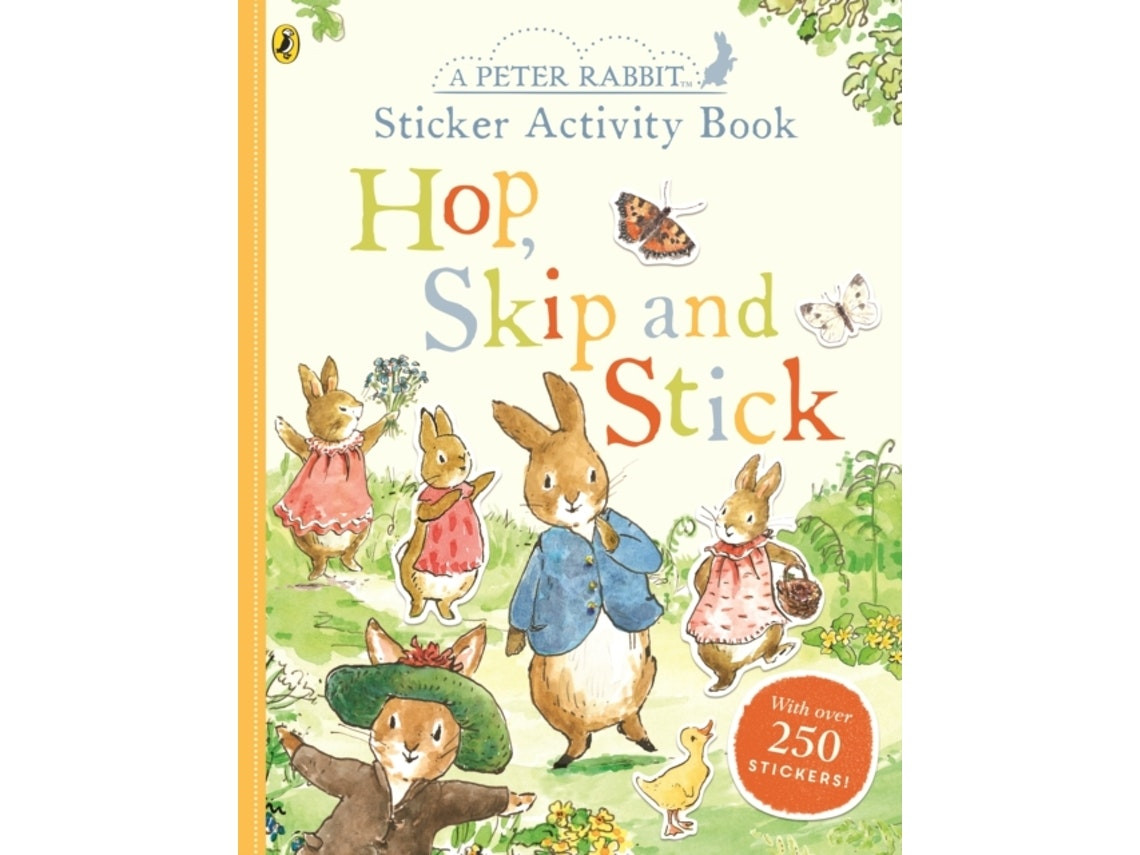 Peter Rabbit Hop Skip Stick Sticker Activity de Beatrix Potter (Inglés)