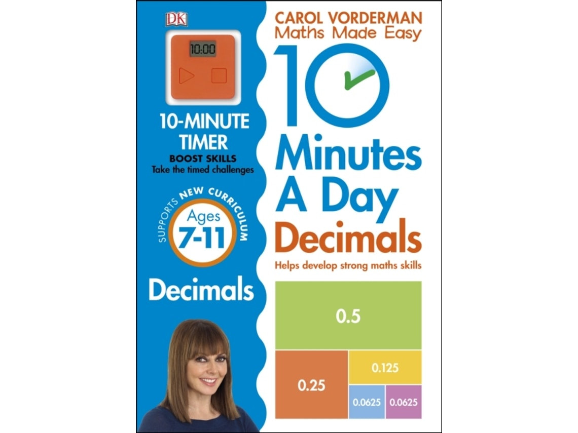 10 Minutes a Day: Decimals de Carol Vorderman (Inglés)