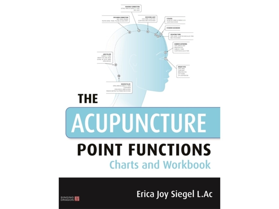 The Acupuncture Point Functions Charts and Workbook de Erica Siegel (Inglés)