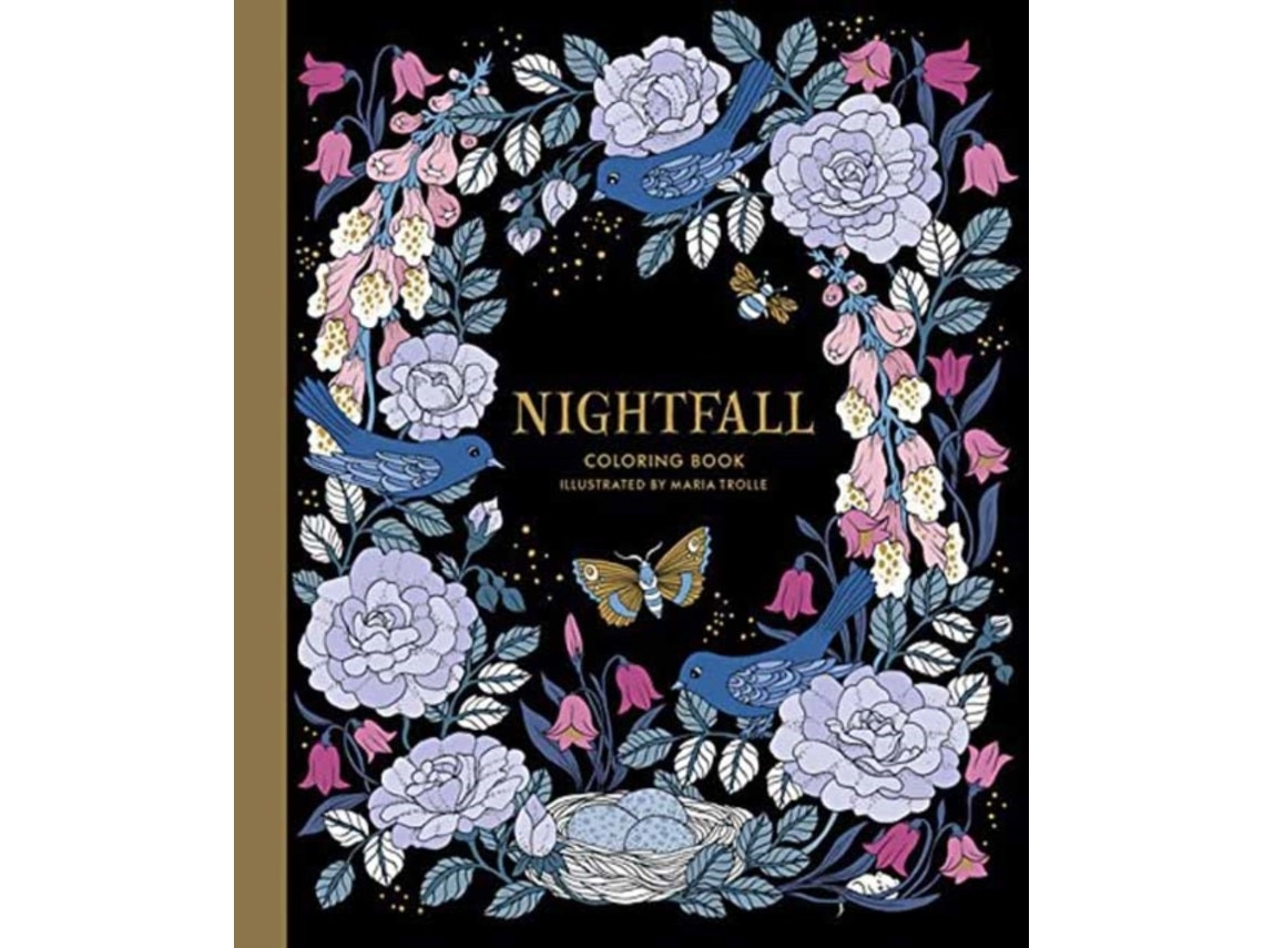 Nightfall Coloring Book by Maria Trolle (English)