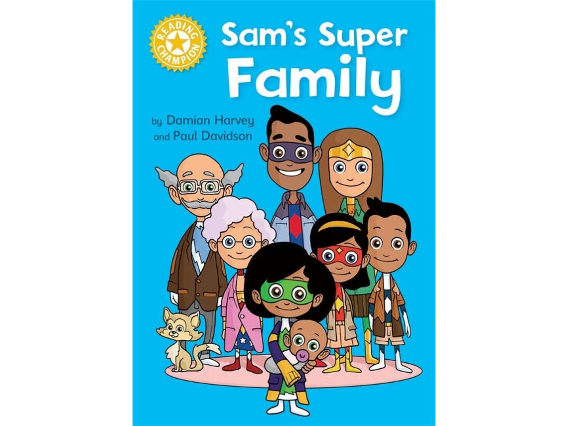 Sam's Super Family de Damian Harvey (Inglés)