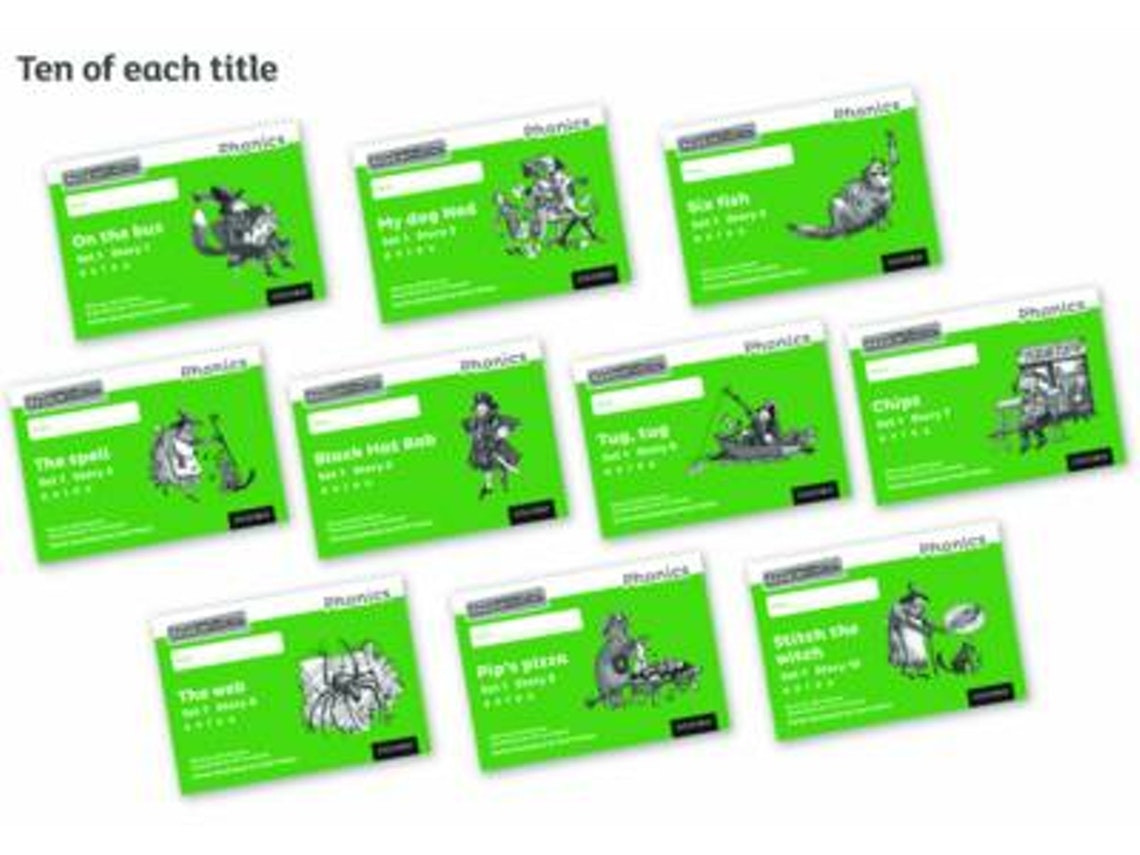 Read Write Inc Phonics: Black and White Green Set 1 Storybooks by Gill Munton (English)