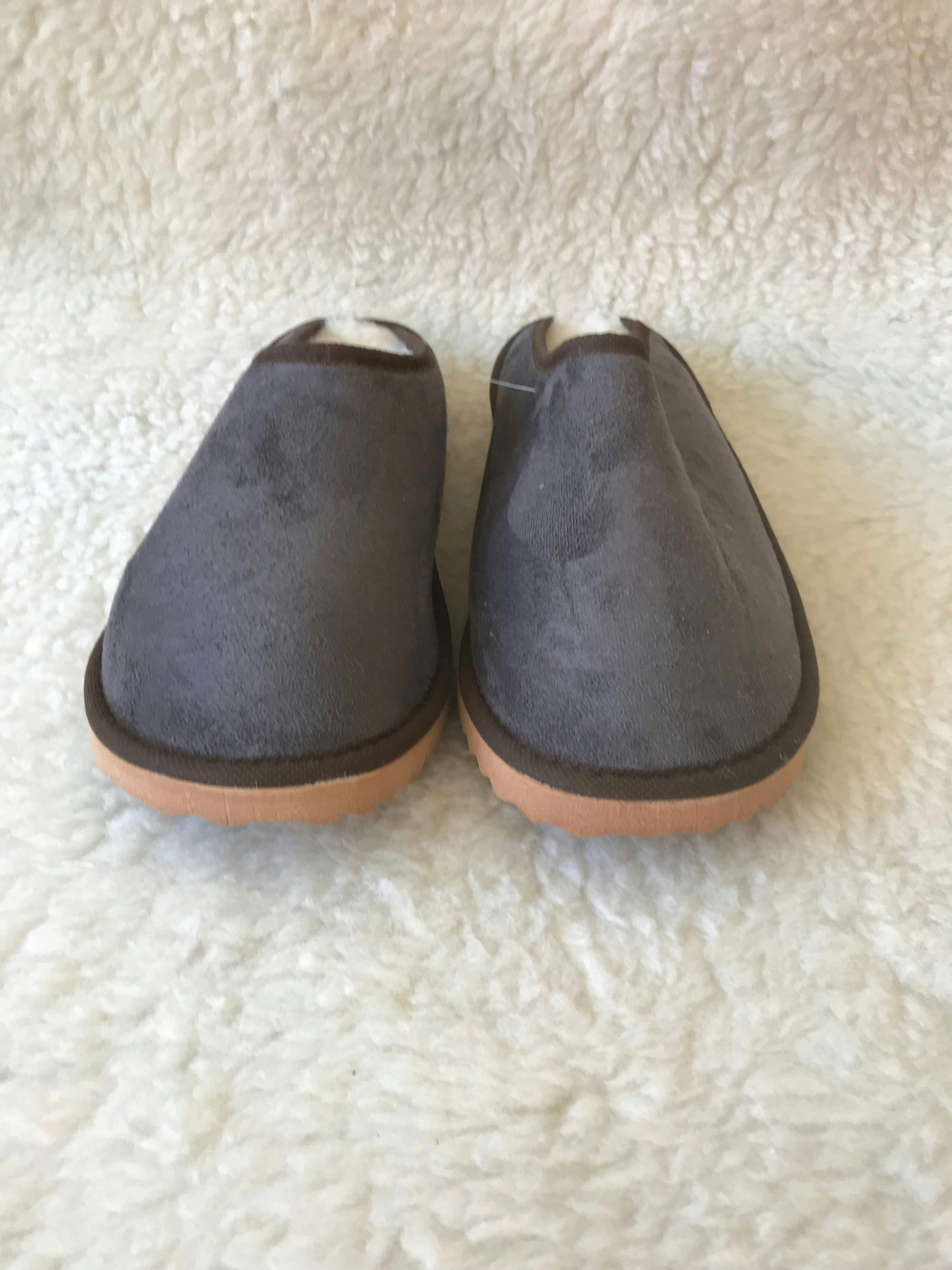 Zapatillas sencillas terciopelo gris