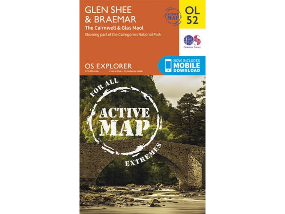Glen Shee y Braemar de Ordnance Survey (Inglés)