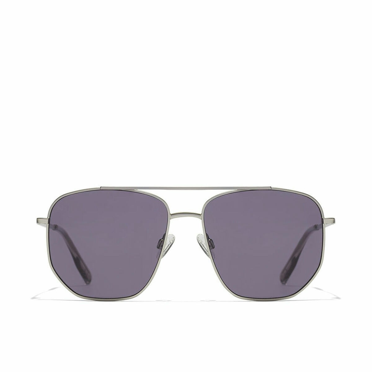 Cad sunglasses silver metal frame purple lenses 53 mm