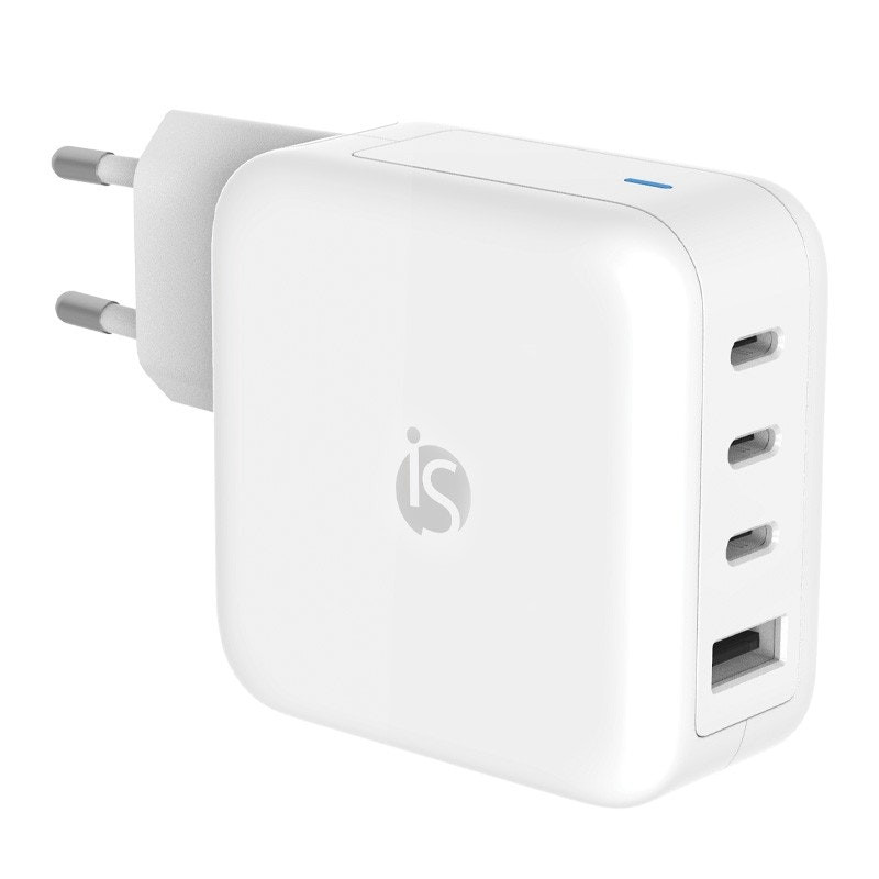 Cargador GaN 100W con 3 USB-C y 1 USB-A