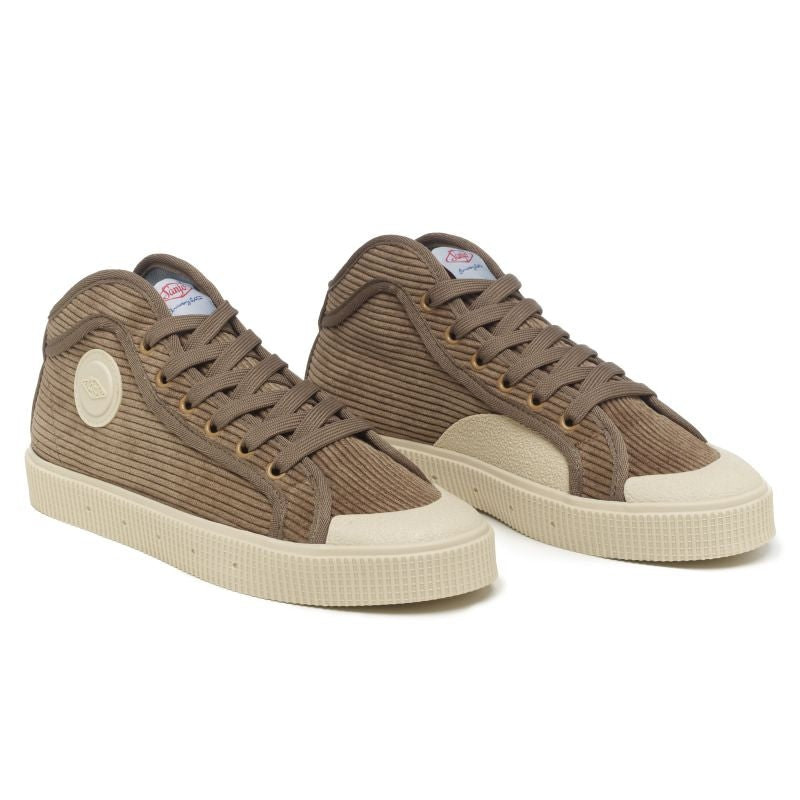 Zapatillas K100 en bombazina marrón