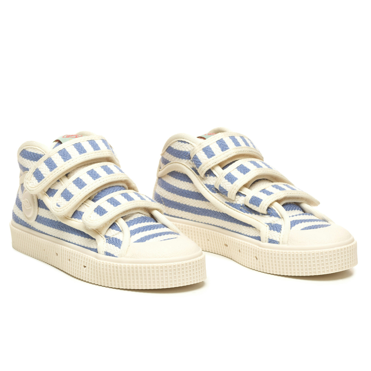 Zapatillas V100 infantiles con rayas náuticas y efecto vaquero