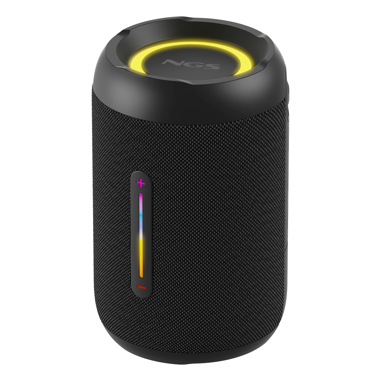 Altavoz Roller Furia 2 Tiny Black NGS – Inalámbrico, 20 W, IPX7, Bluetooth/TWS/AUX, 7 h de batería, LED, Negro