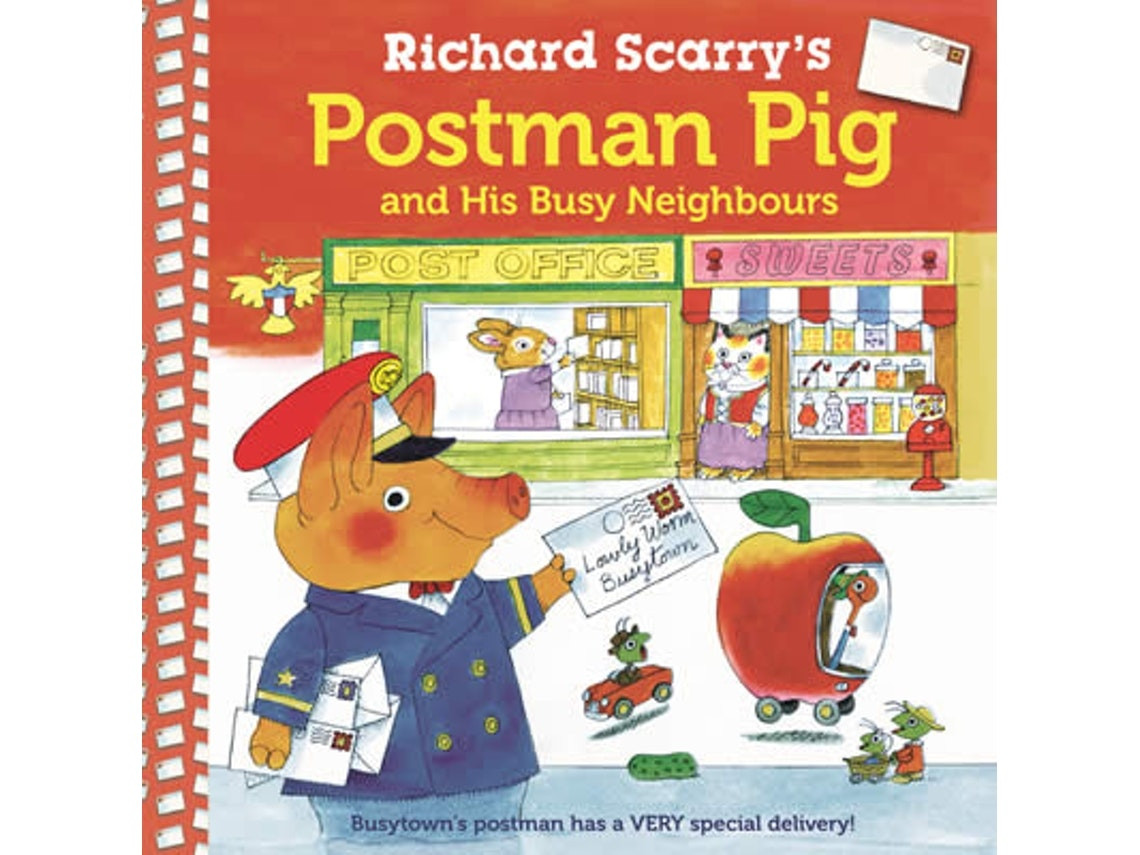 Postman Pig and His Busy Neighbours de Scarry (Inglés)