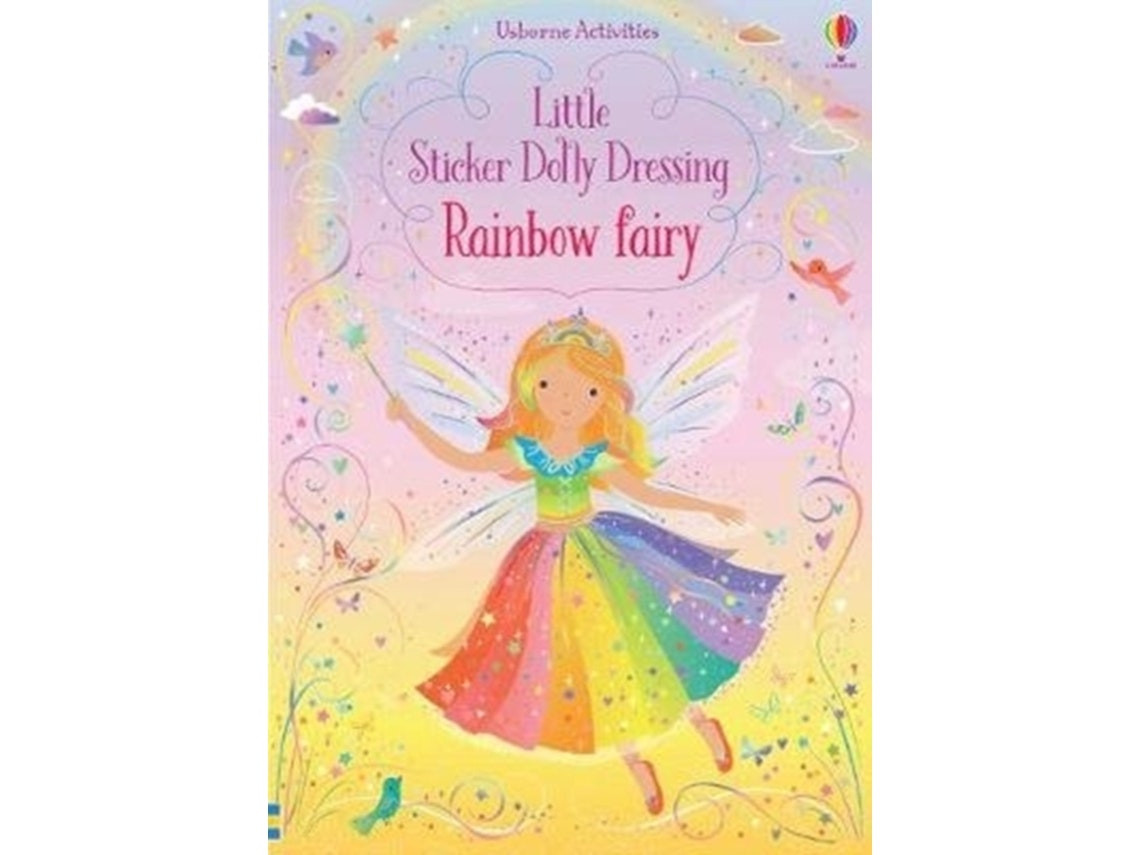 Little Sticker Dolly Dressing Rainbow Fairy de Fiona Watt (Inglés)