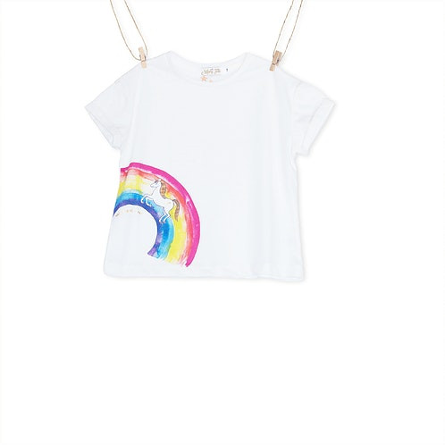 T-shirt Unicórnio em algodão orgânico