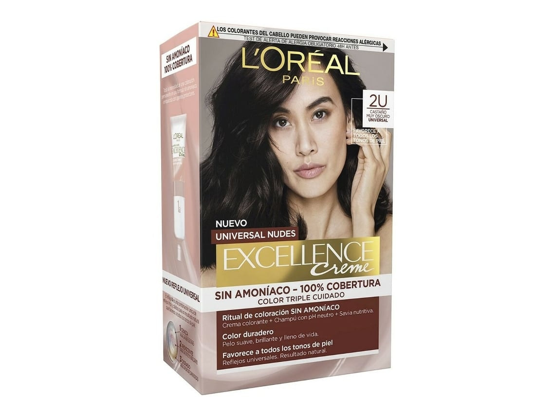 Tinta Sem Amoníaco L'Oreal Make Up Excellence 2u-darkest brunette