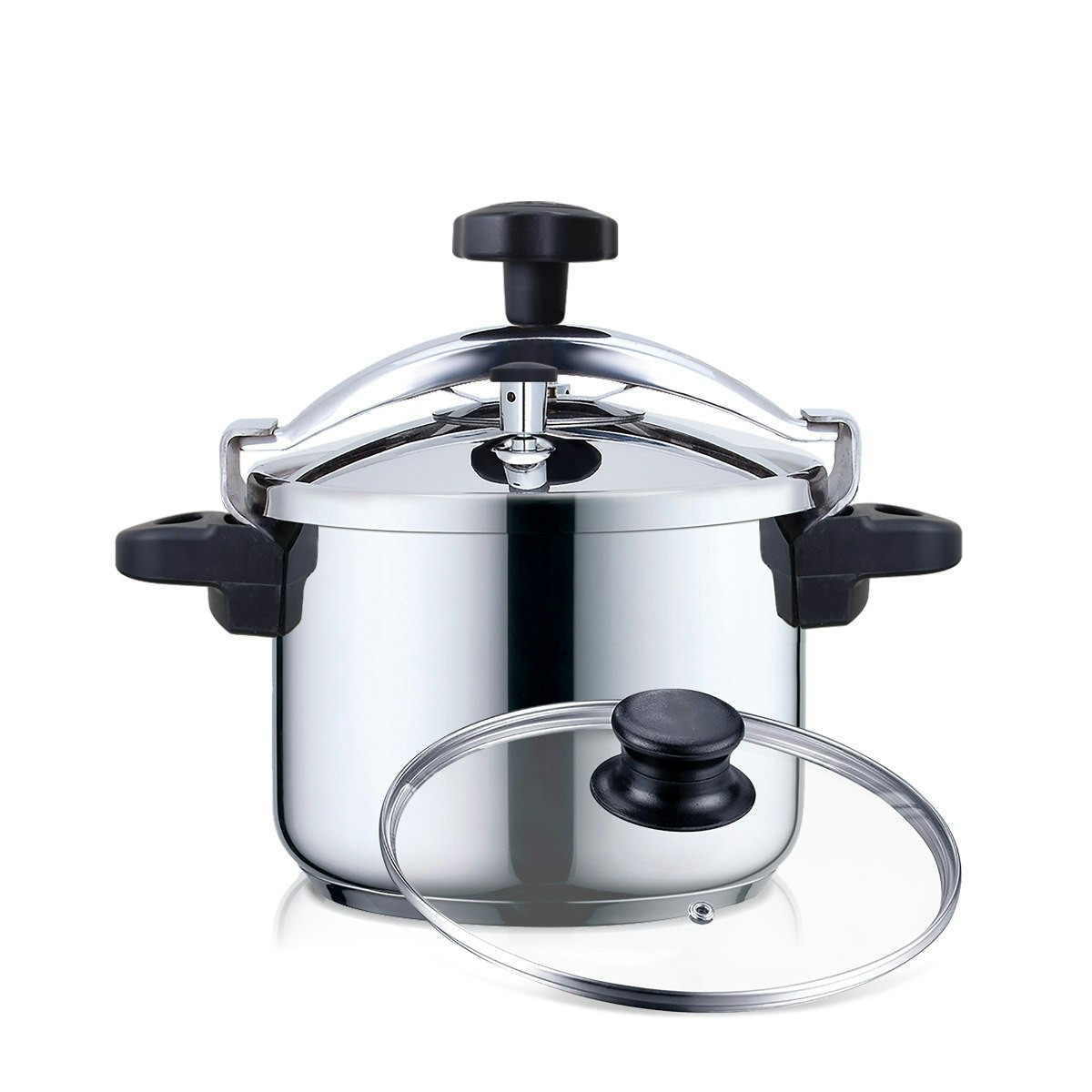 Pressure cooker 2-in-1 Pressure Cooker model, stainless steel
