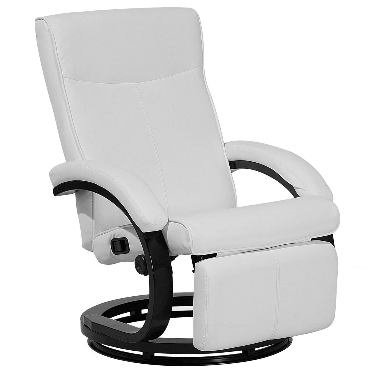 Reclining chair Might in synthetic leather white