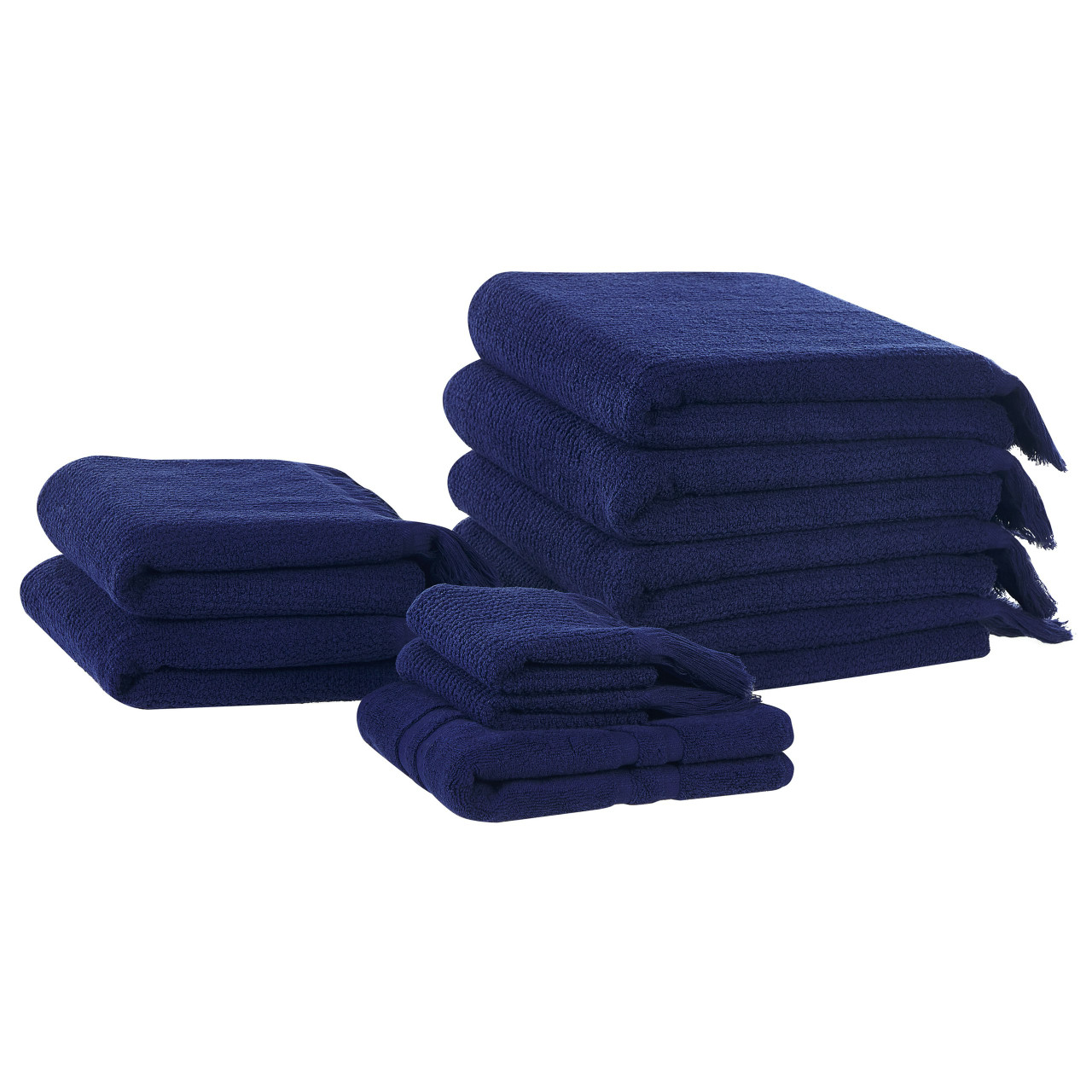 Atiu 9-piece cotton terry towel set blue