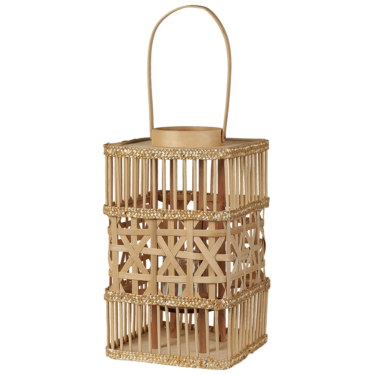 Decorative bamboo candle lantern Lumbis