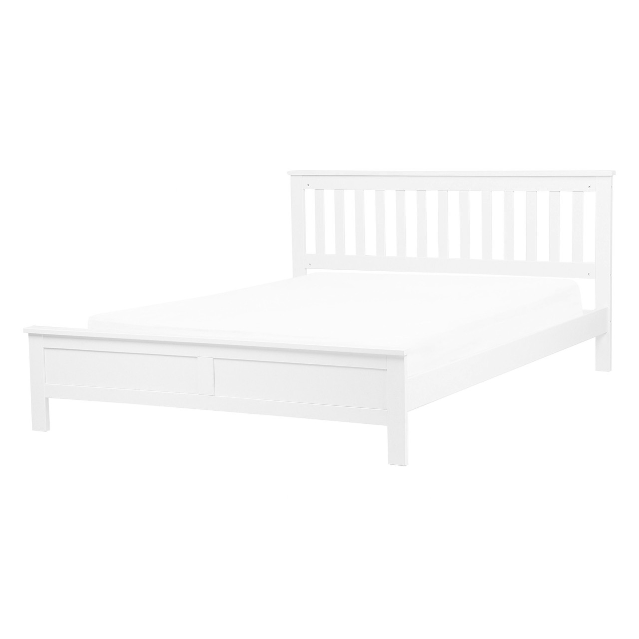 Mayenne double bed pine painted white