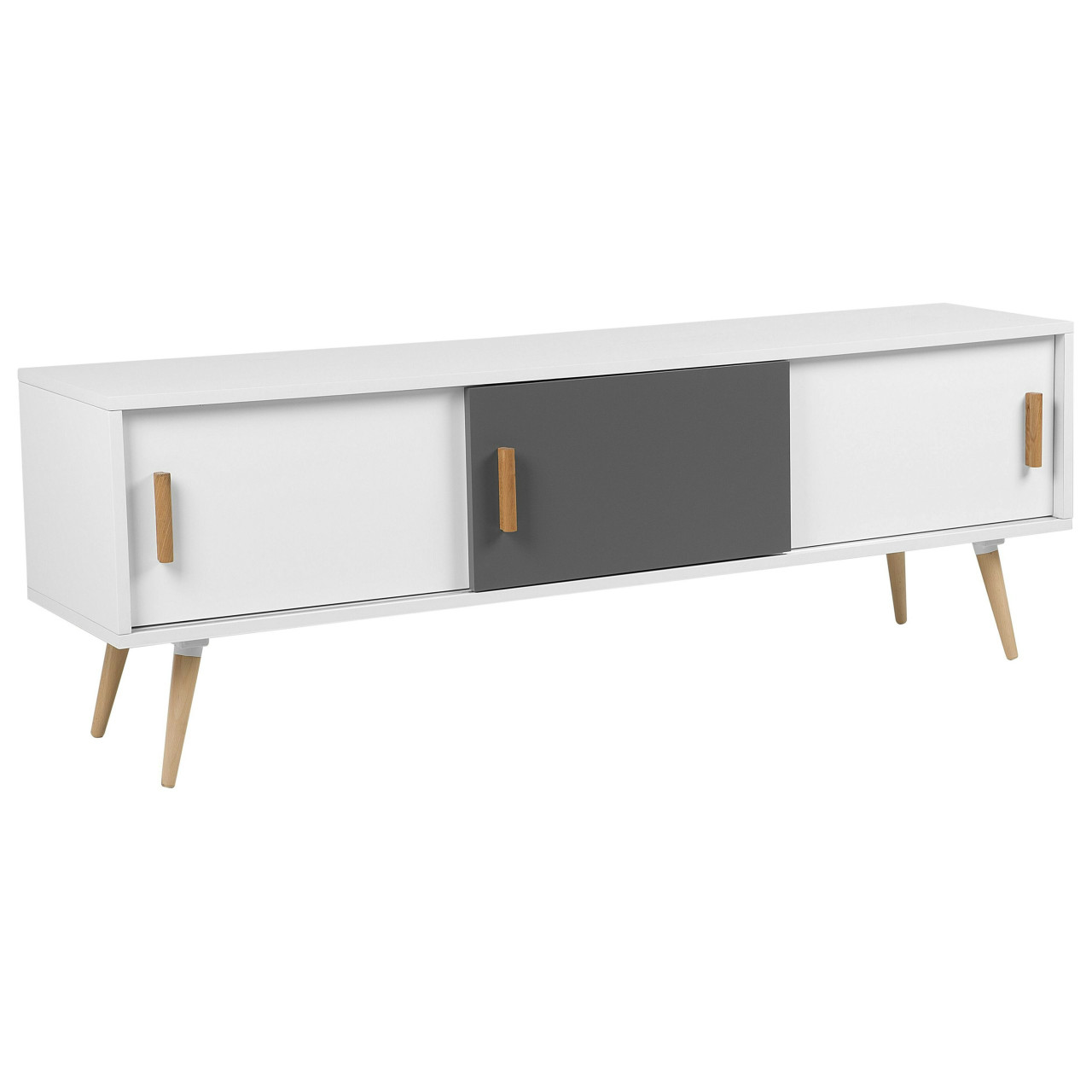 Indiana TV unit in white MDF