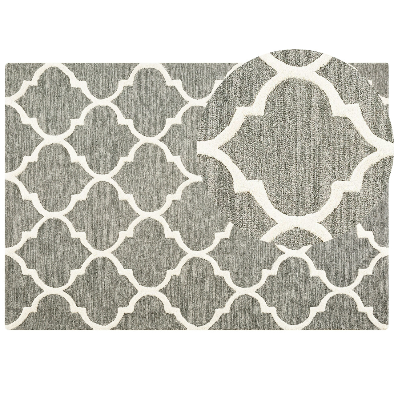 Alfombra Yalova de lana rectangular