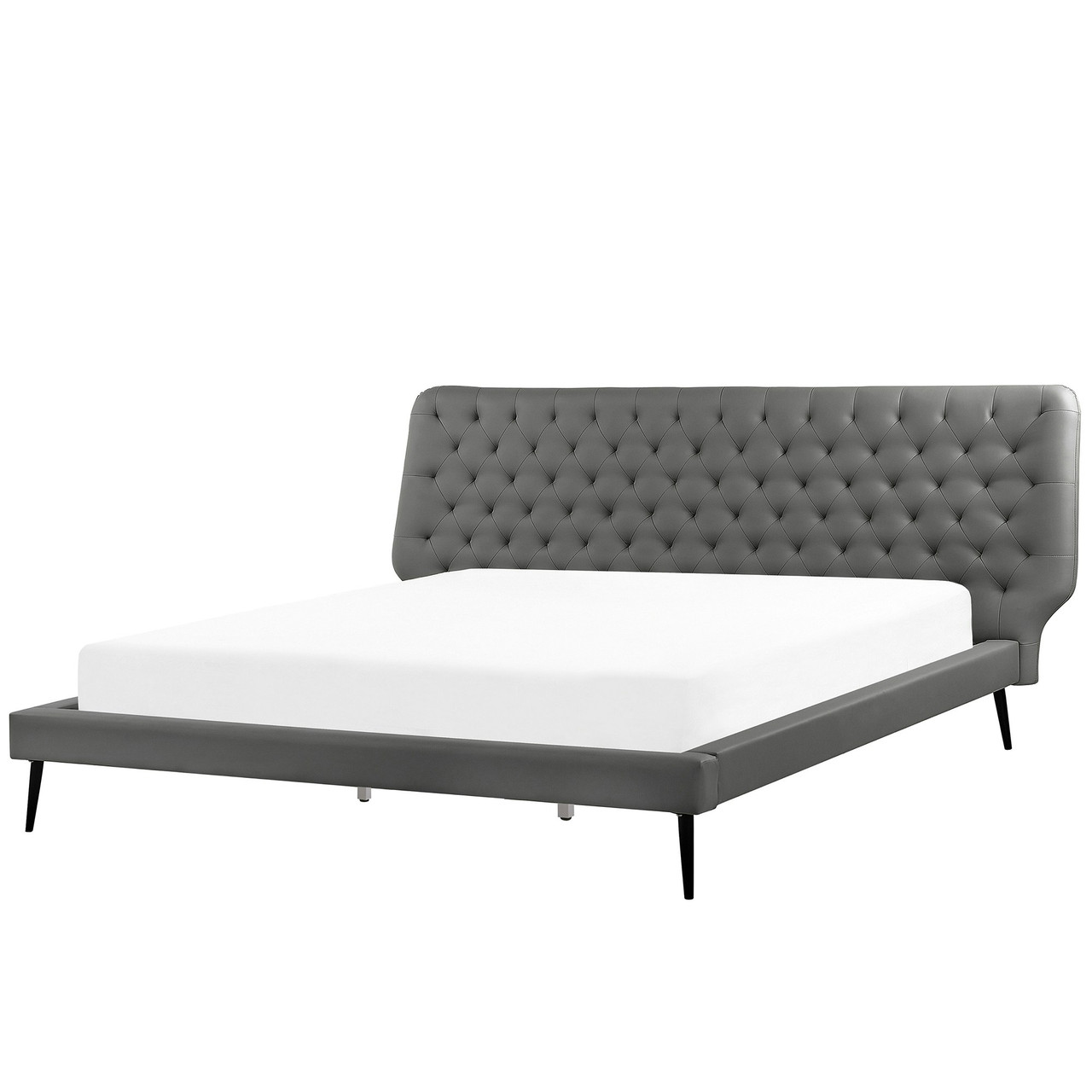 Cama doble Essonne en piel sintética