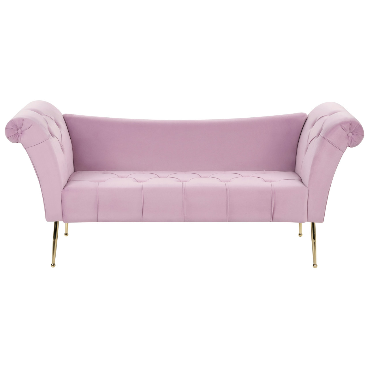Chaise-longue Nantilly terciopelo violeta