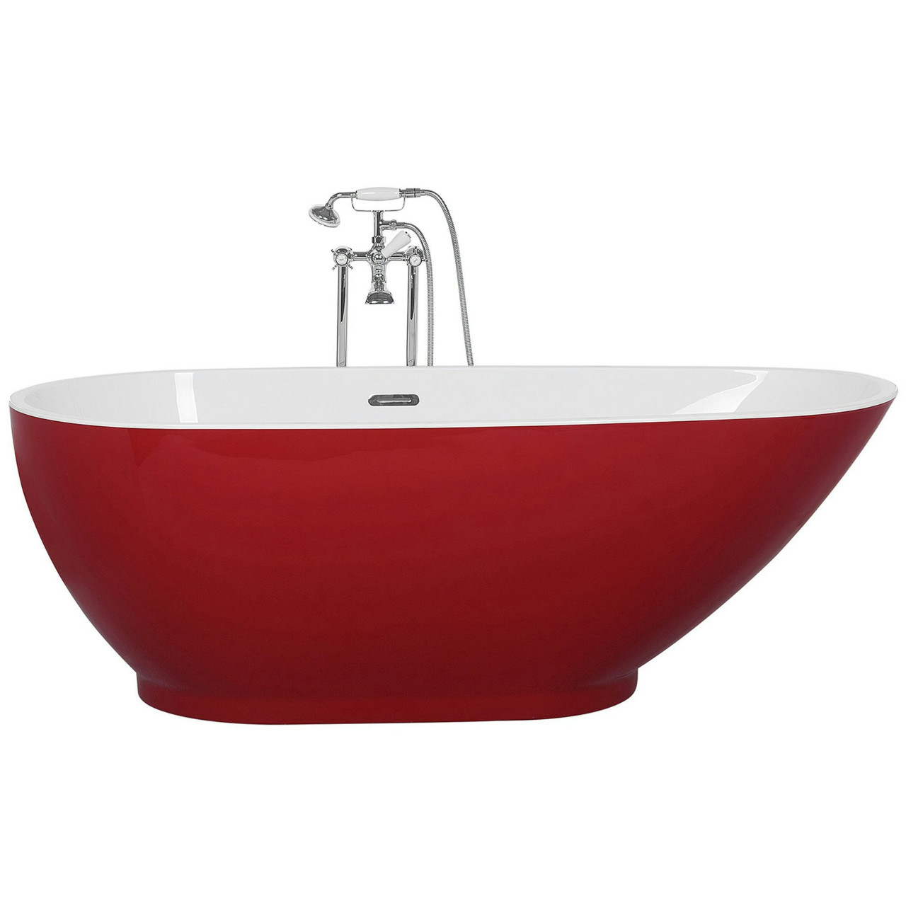 Bañera independiente Guiana acrílico rojo