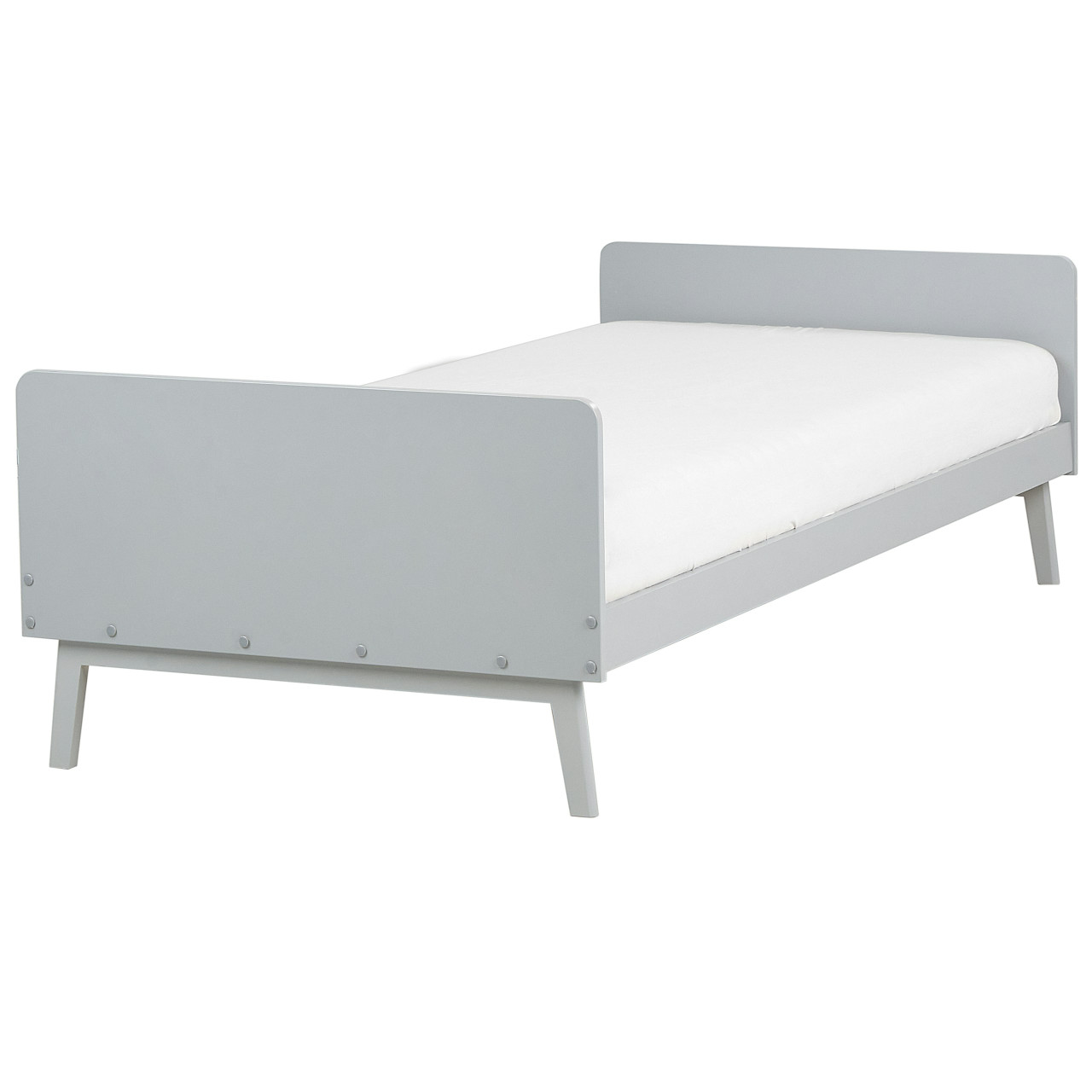 Cama estilo escandinavo Bonnac pino gris