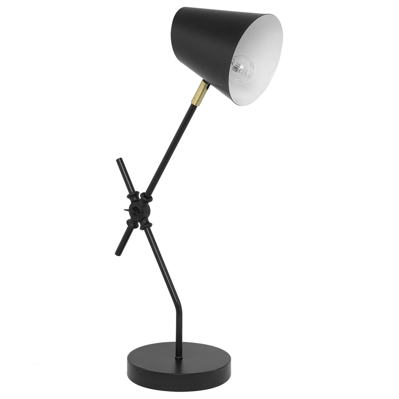 Horton desk lamp in black metal