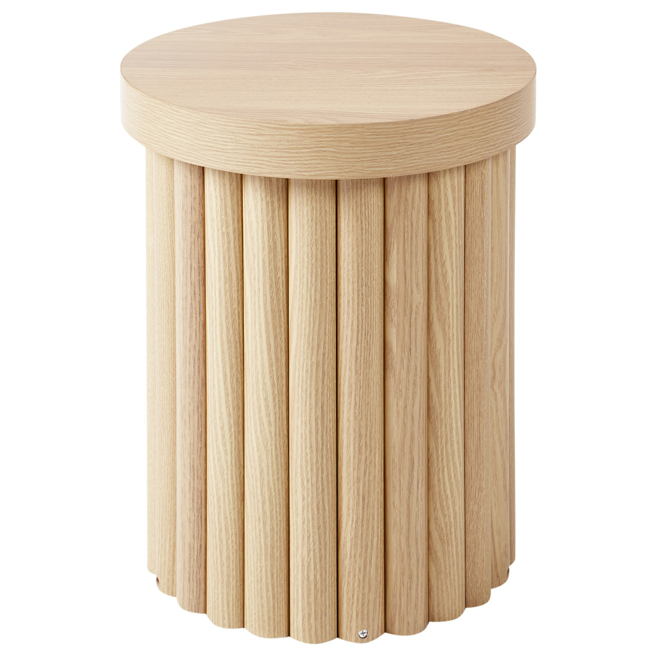Mesa auxiliar Genola en MDF acabado madera clara
