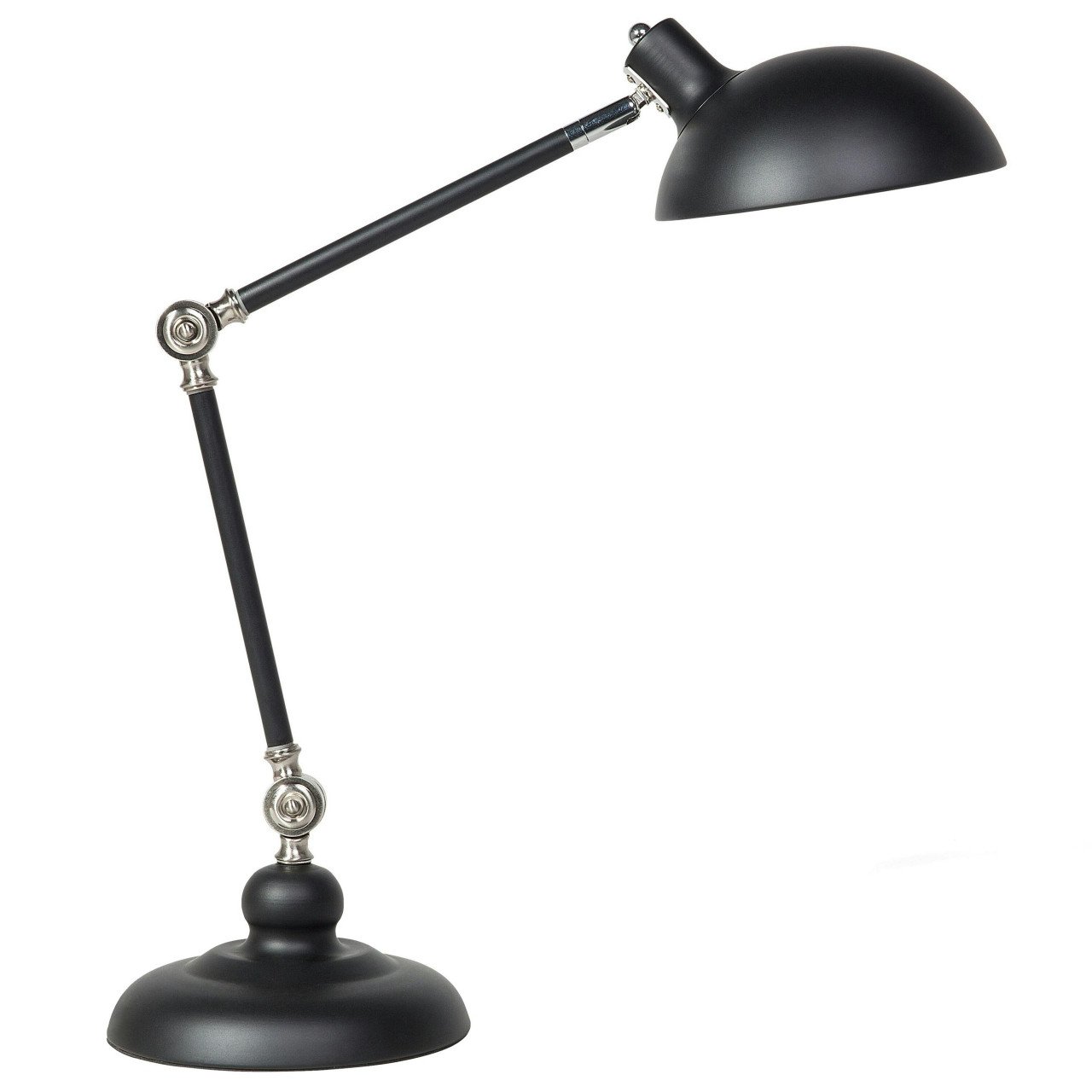 Lámpara de escritorio Meramec en metal negro