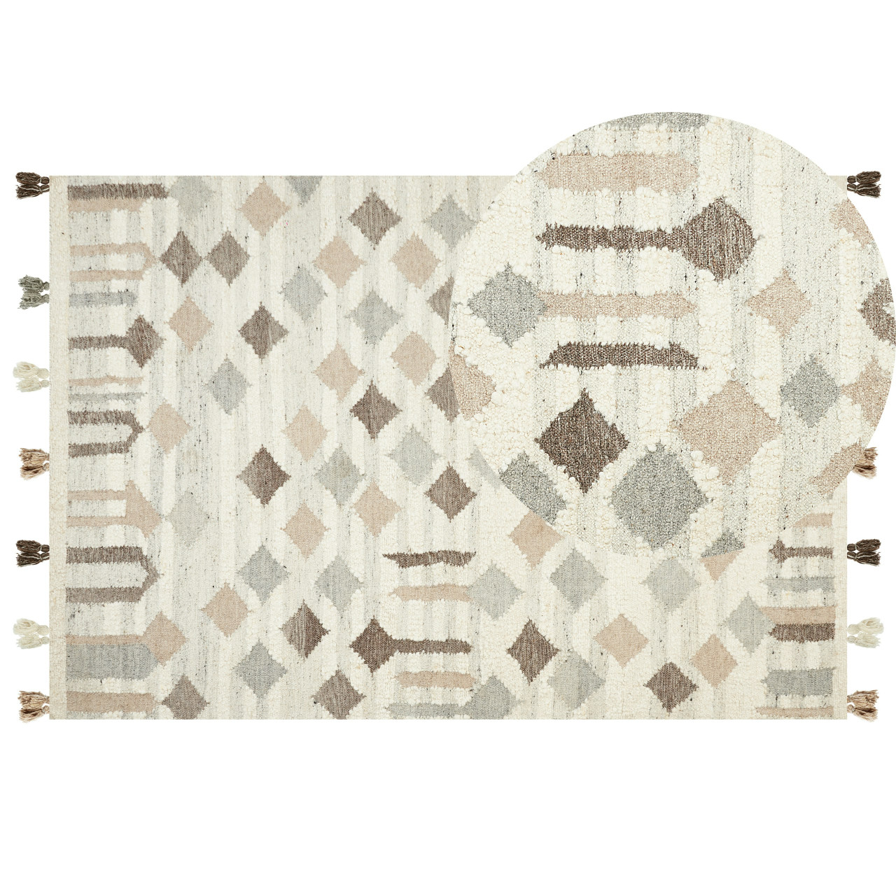 Alfombra kilim Kaghtsrashen lana multicolor