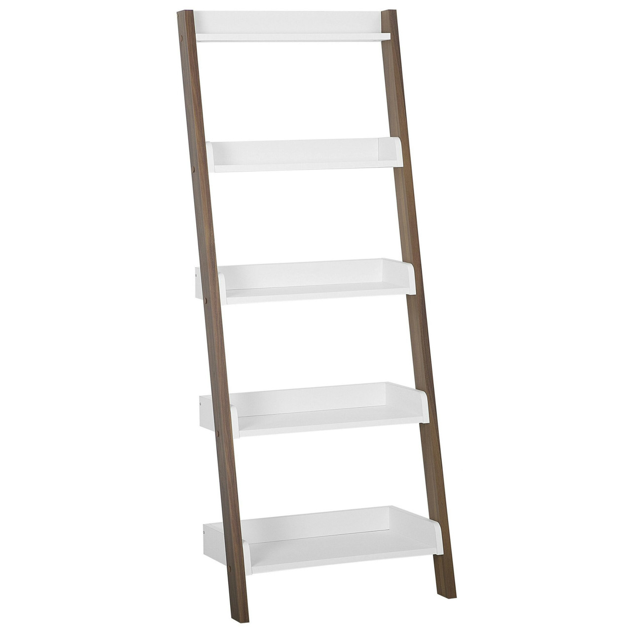 Estantería escalera 5 baldas MDF blanco