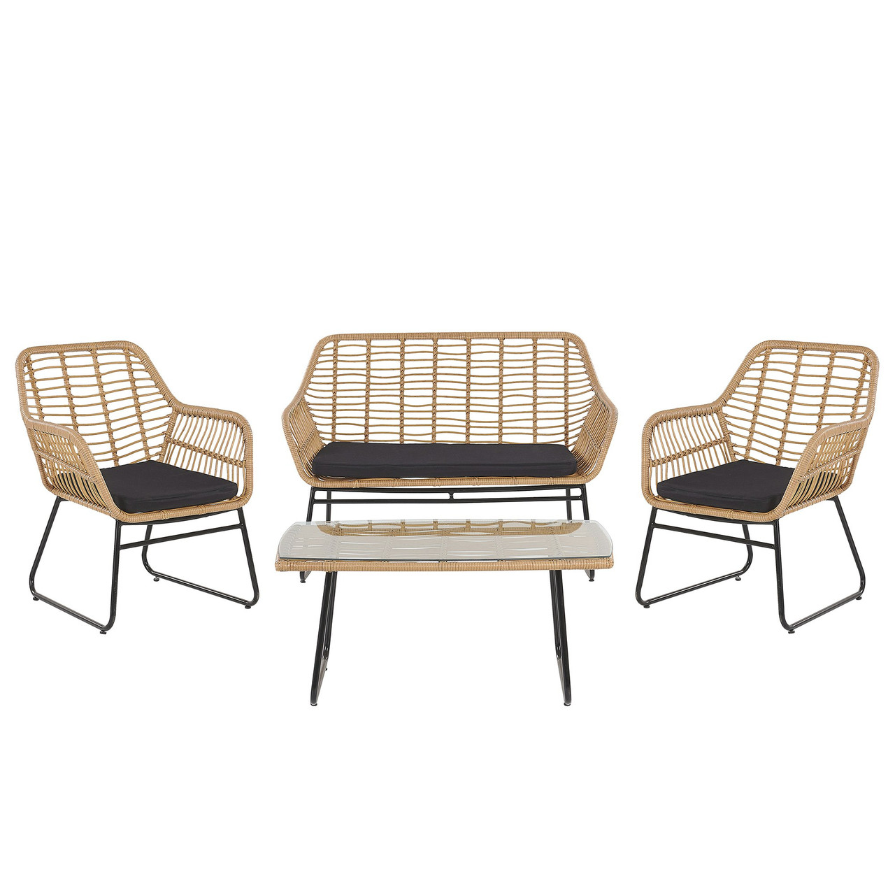 Conjunto lounge Minori ratan sintético