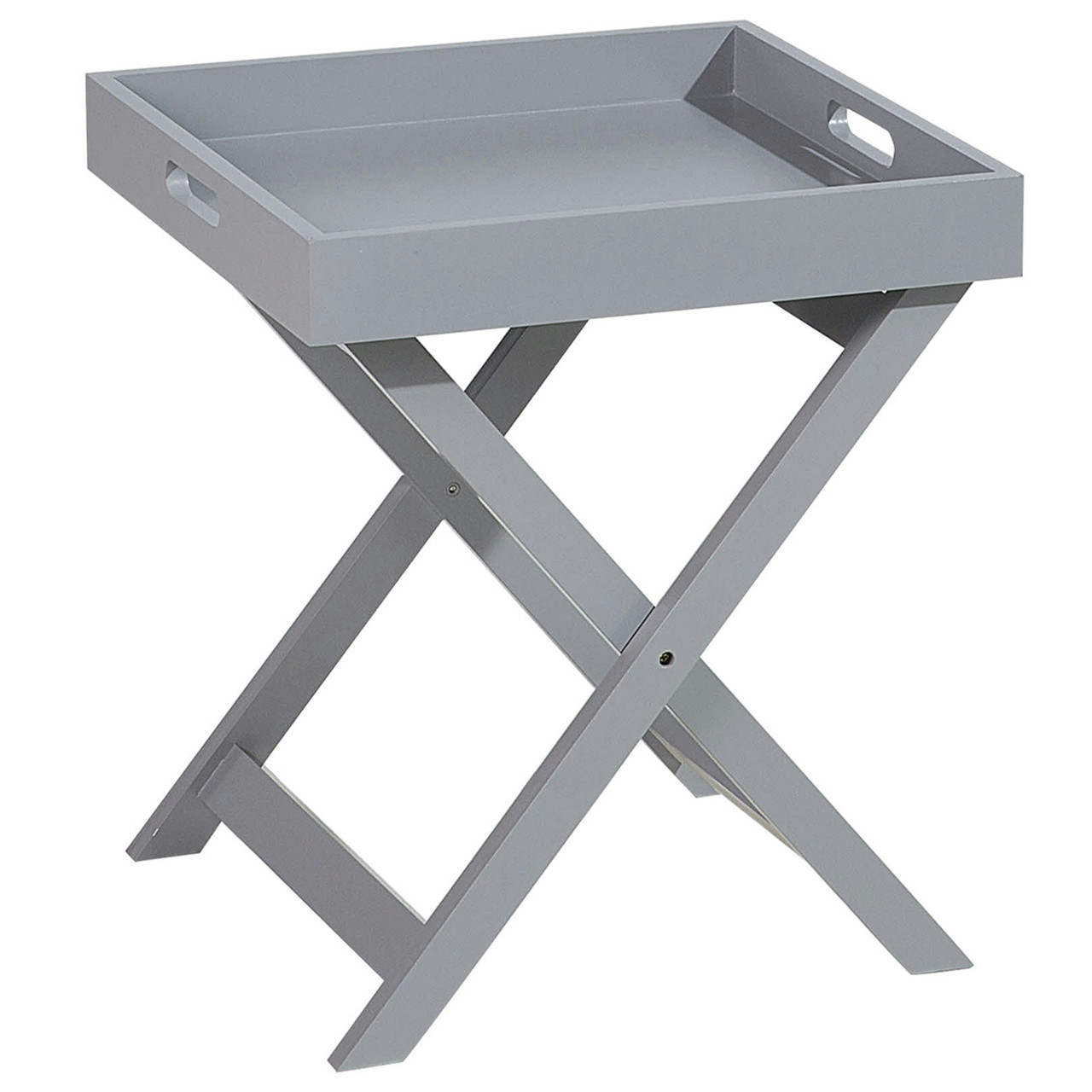 Mesa auxiliar Chester en MDF gris