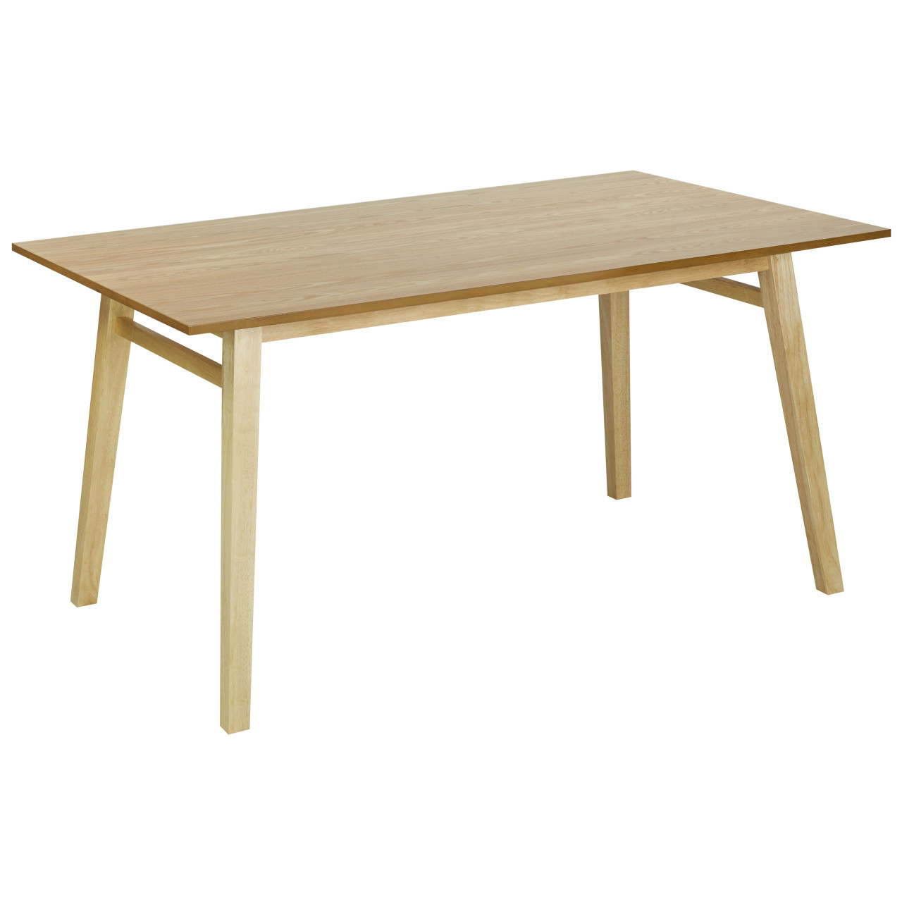 Mesa de comedor Varley MDF con acabado en chapa de fresno