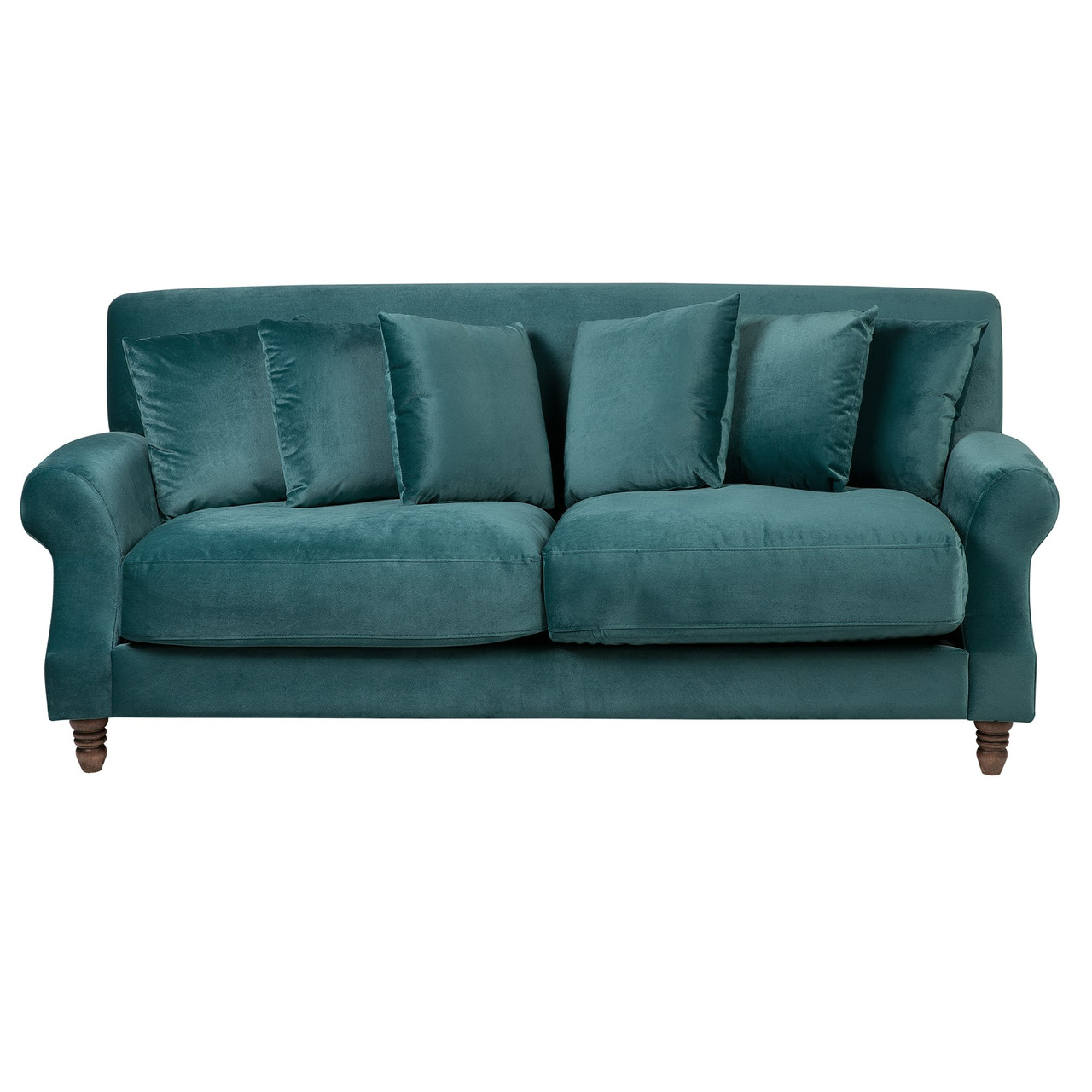 Eike 2-seater velvet sofa blue