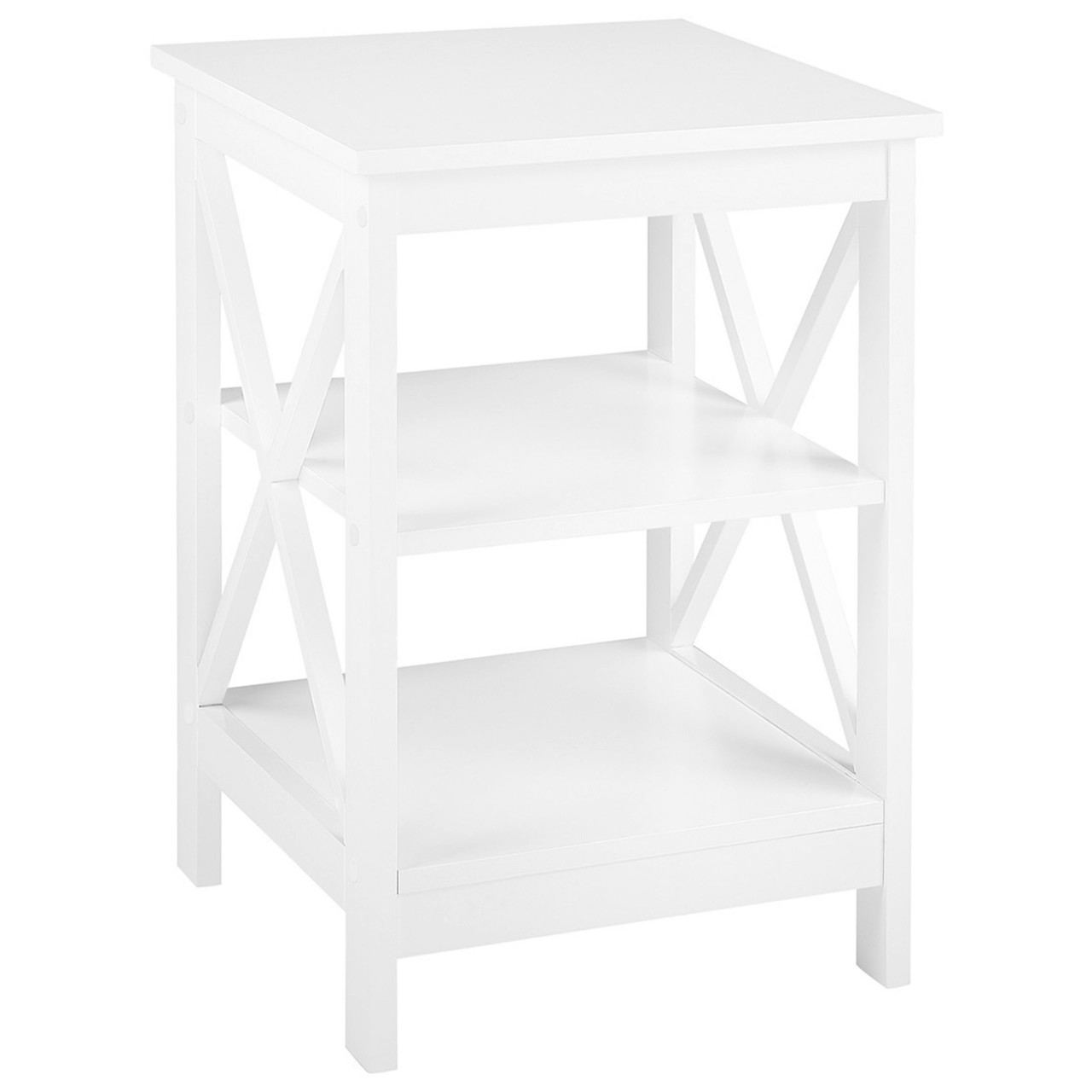 Mesa auxiliar Foster en MDF blanco