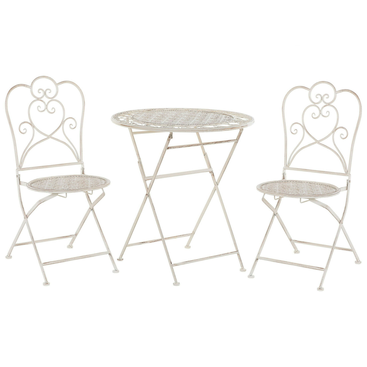 Trieste bistro set iron cream