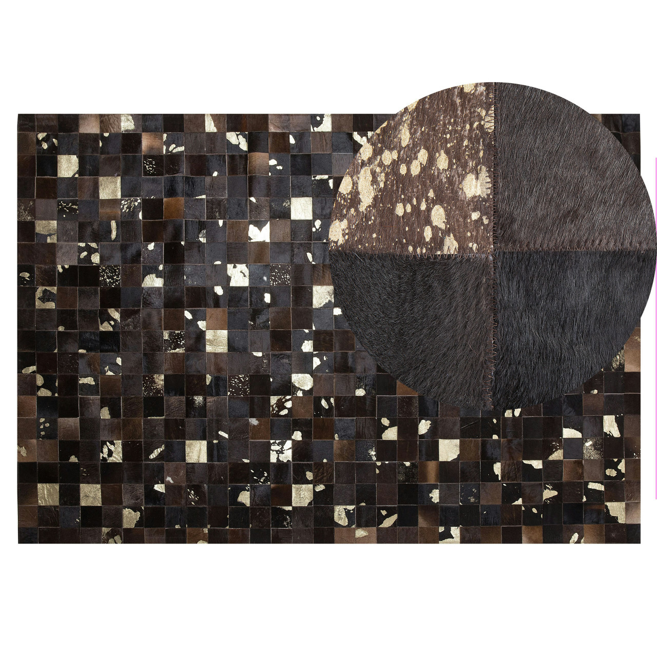 Patchwork Cowhide Rug Bandirma